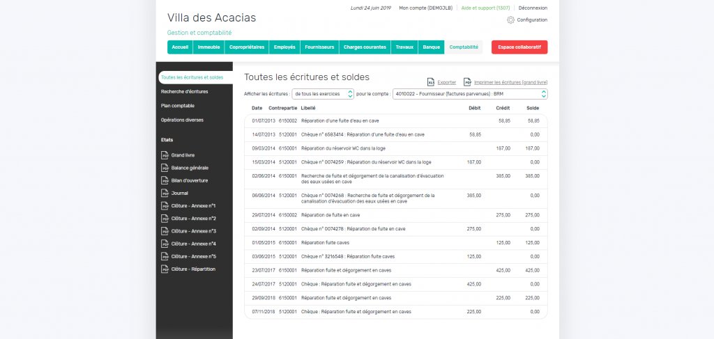 Comptabilité - Ecritures comptables